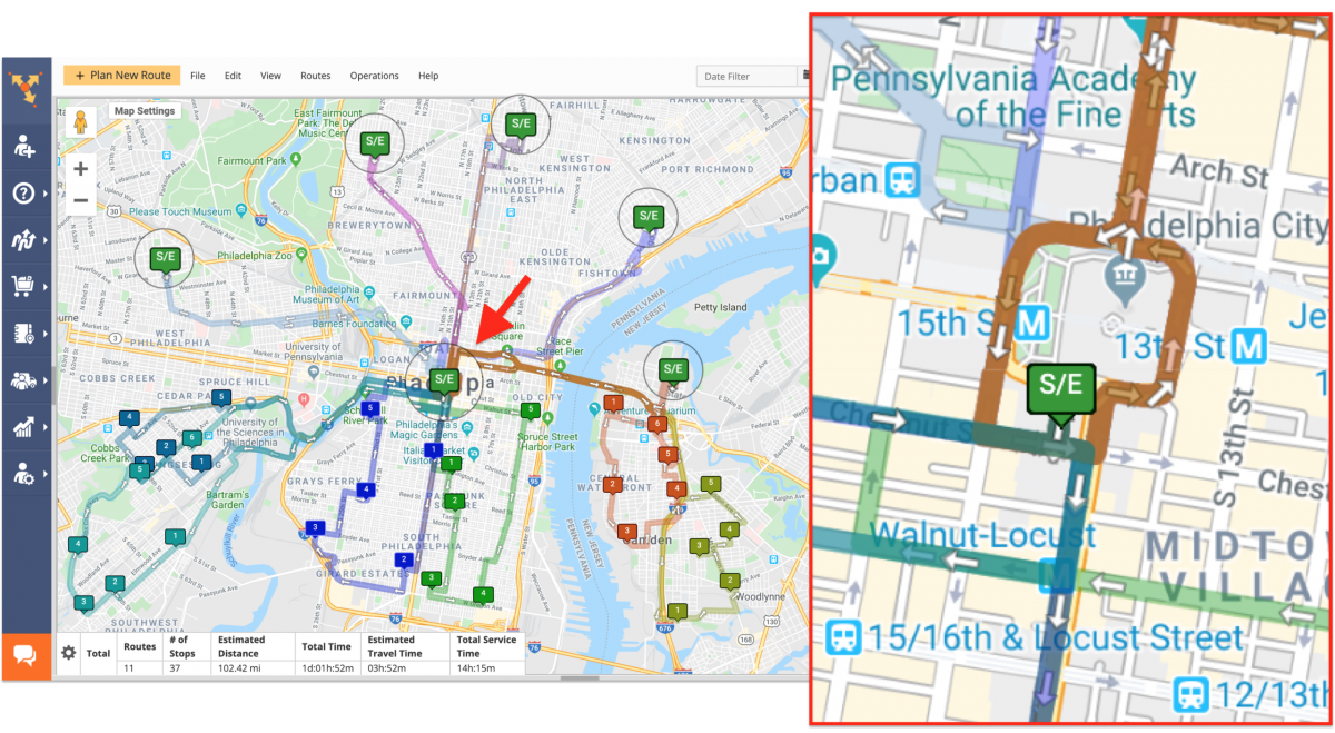 Cross-Docking Route4Me Route Planning and Optimization