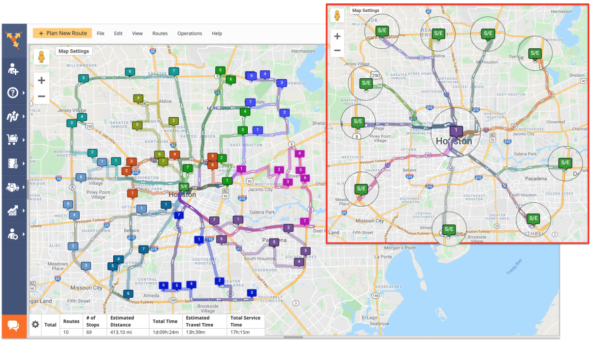 Cross-Docking Route4Me Route Planning and Optimization