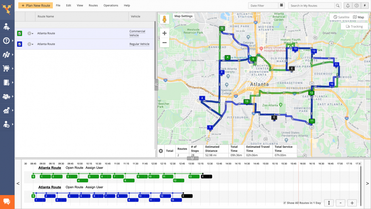 Commercial Vehicle Routing vs Regular Vehicle Routing (Examples) - Route4Me Web Platform