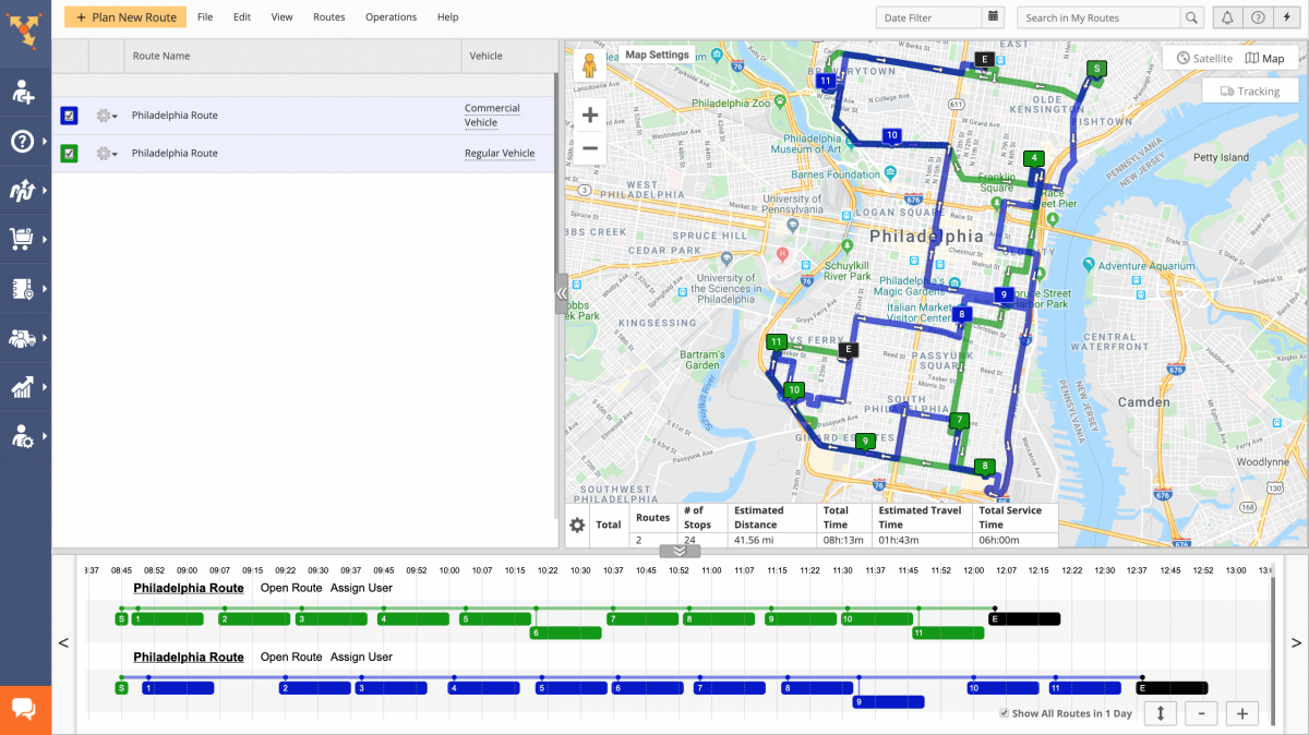 Commercial Vehicle Routing vs Regular Vehicle Routing (Examples) - Route4Me Web Platform