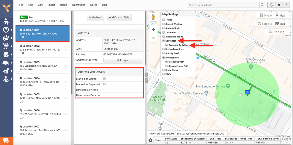 The Difference Between Geofence Detected and Manually Marked Visitation and Departure Timestamps