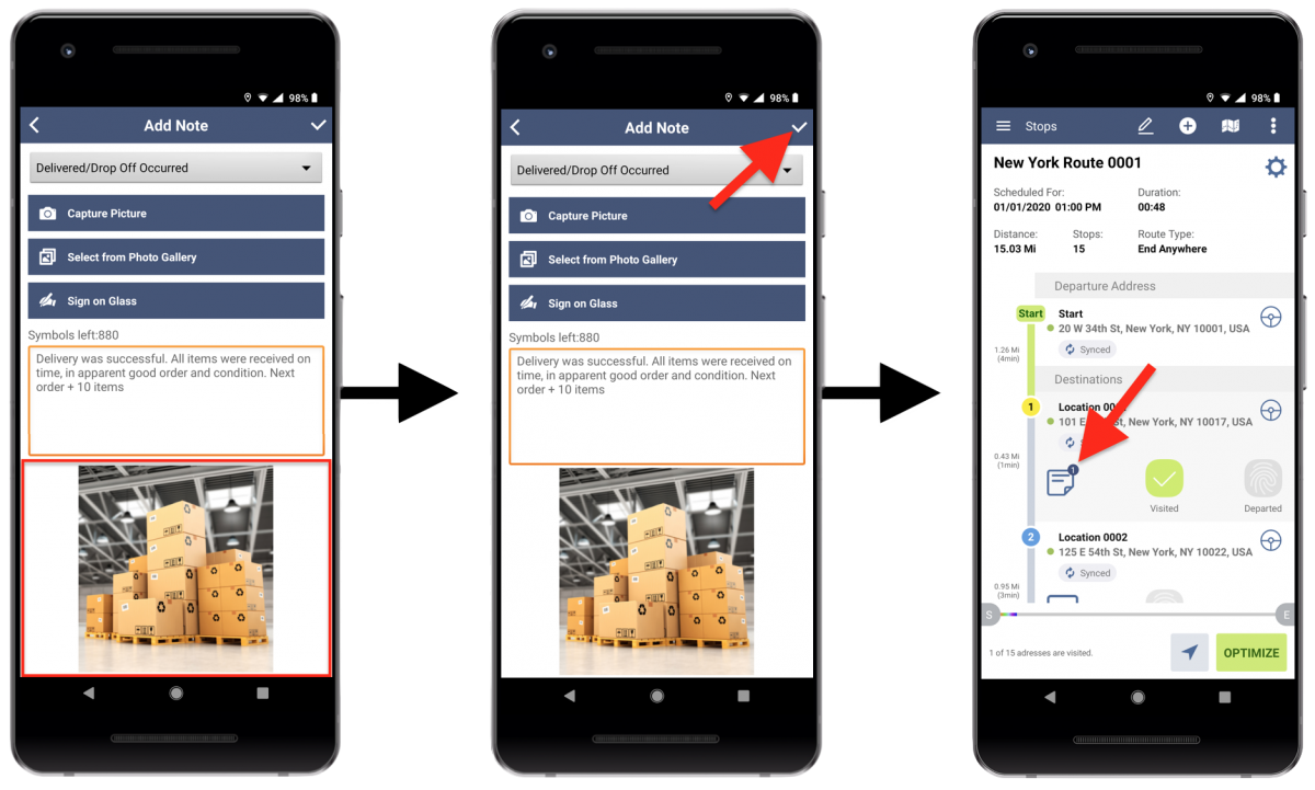 Image Attachments - Attaching Photos to Your Route Destinations Using Route4Me's Android Route Planner