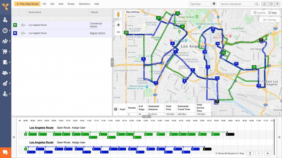 Commercial Vehicle Routing vs Regular Vehicle Routing (Examples) - Route4Me Web Platform