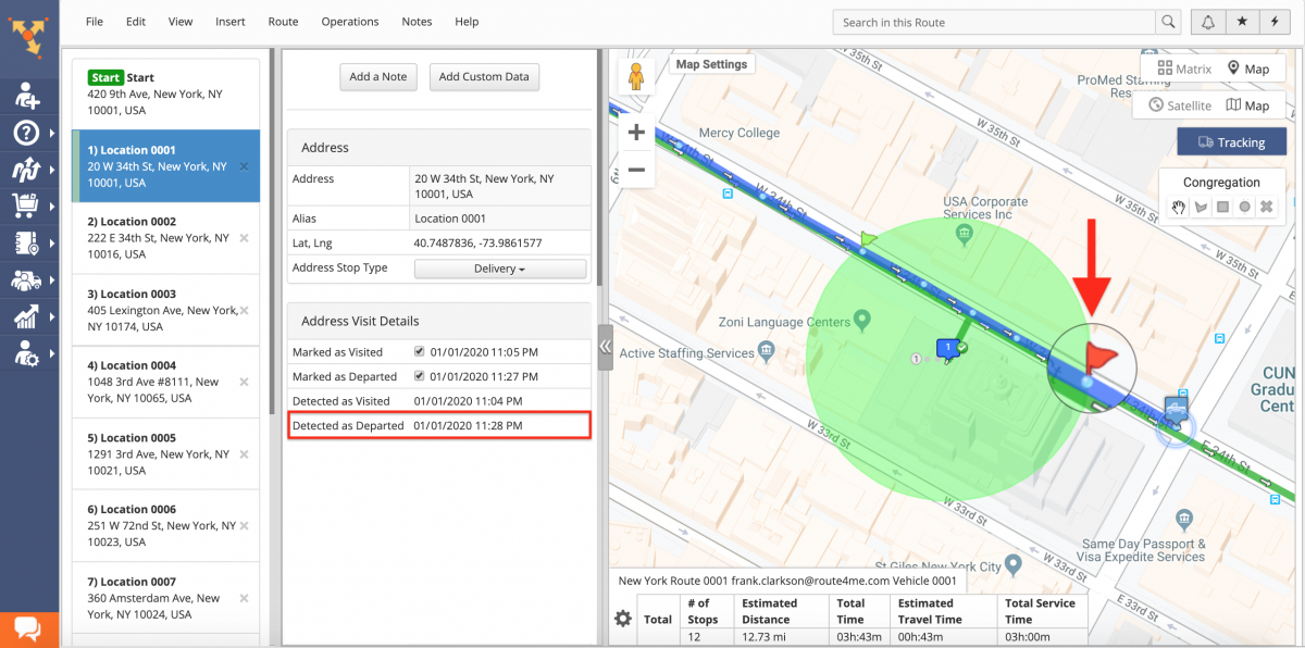 The Difference Between Geofence Detected and Manually Marked Visitation and Departure Timestamps