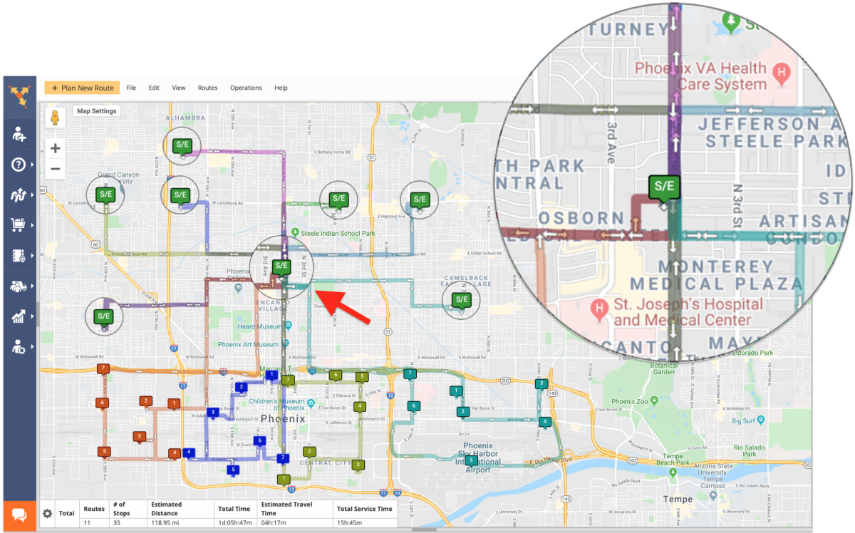 Cross-Docking Route4Me Route Planning and Optimization