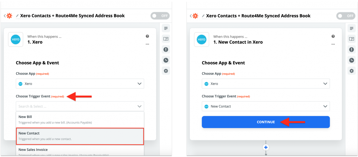 Xero Integration With Route4Me via Zapier - Synchronizing Xero Contacts With the Route4Me Synced Address Book