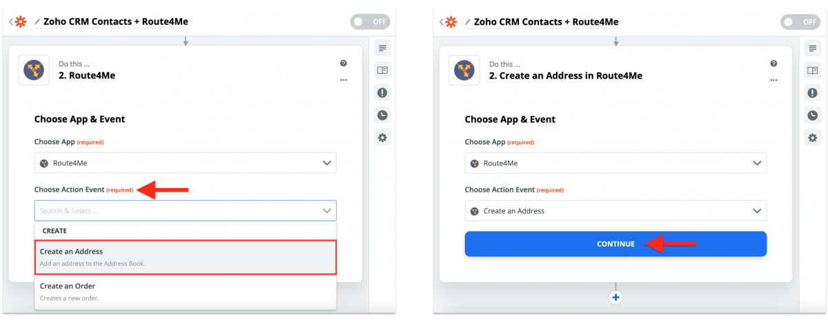 Zoho CRM Integration With Route4Me via Zapier - Synchronizing Zoho CRM Contacts With the Route4Me Synced Address Book