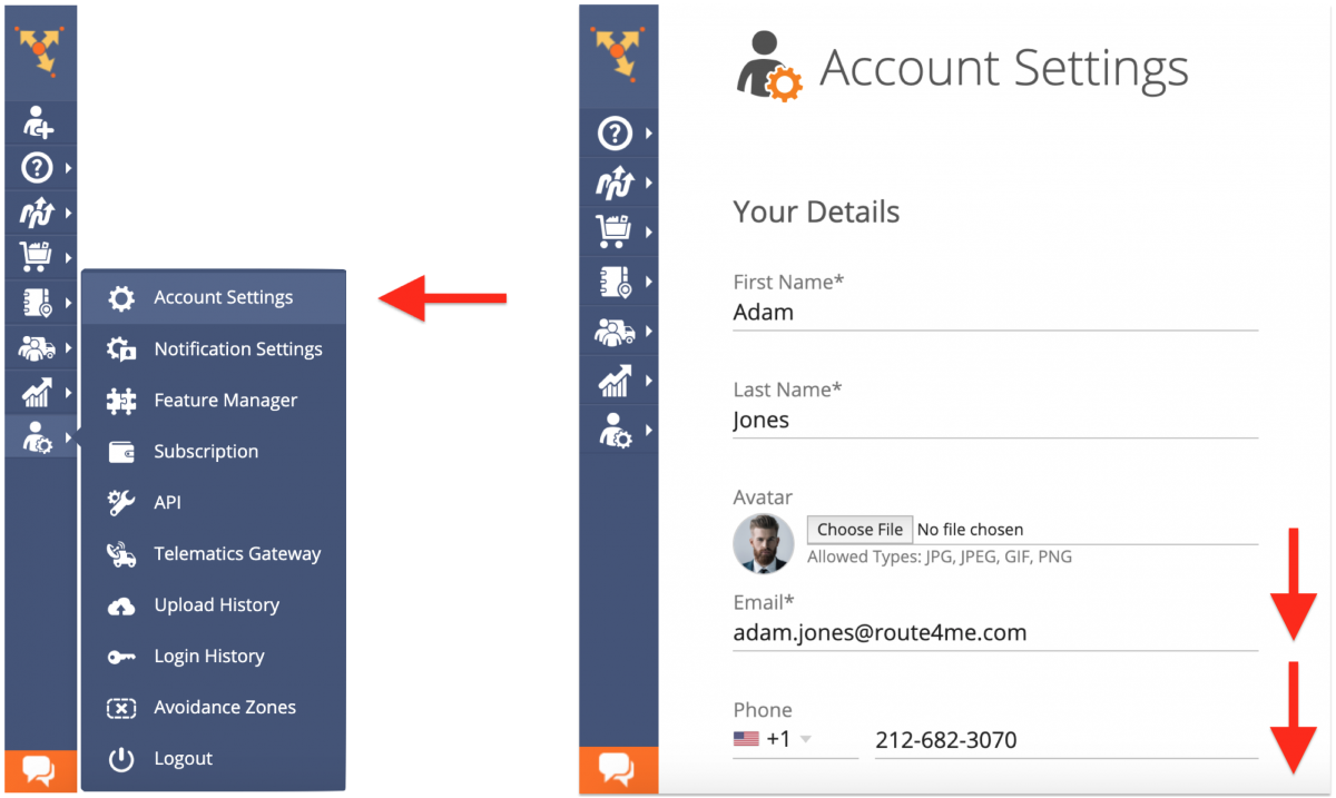 Account Preferences - Adjusting Your Route4Me Web Account Preferences (Distance Units, Fuel Consumption Units, Language, and Time Zone)