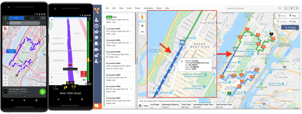 Near Real-Time Tracking - Tracking Team Members on the Interactive Map in Near Real-Time (Route Editor)
