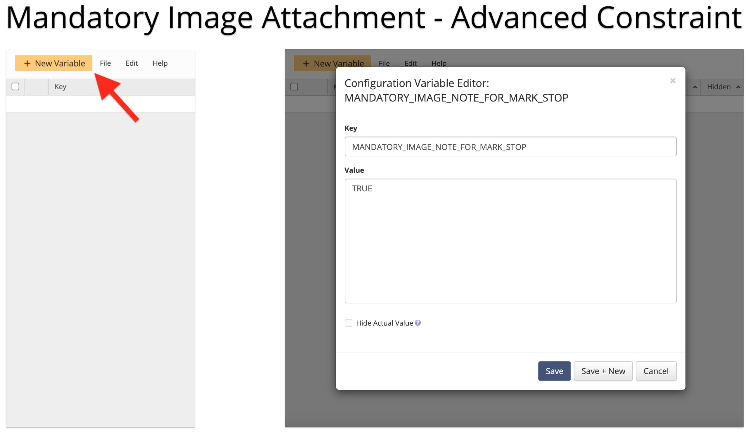 Enable mandatory image attachment and POD collection in route planner's advanced configurations.