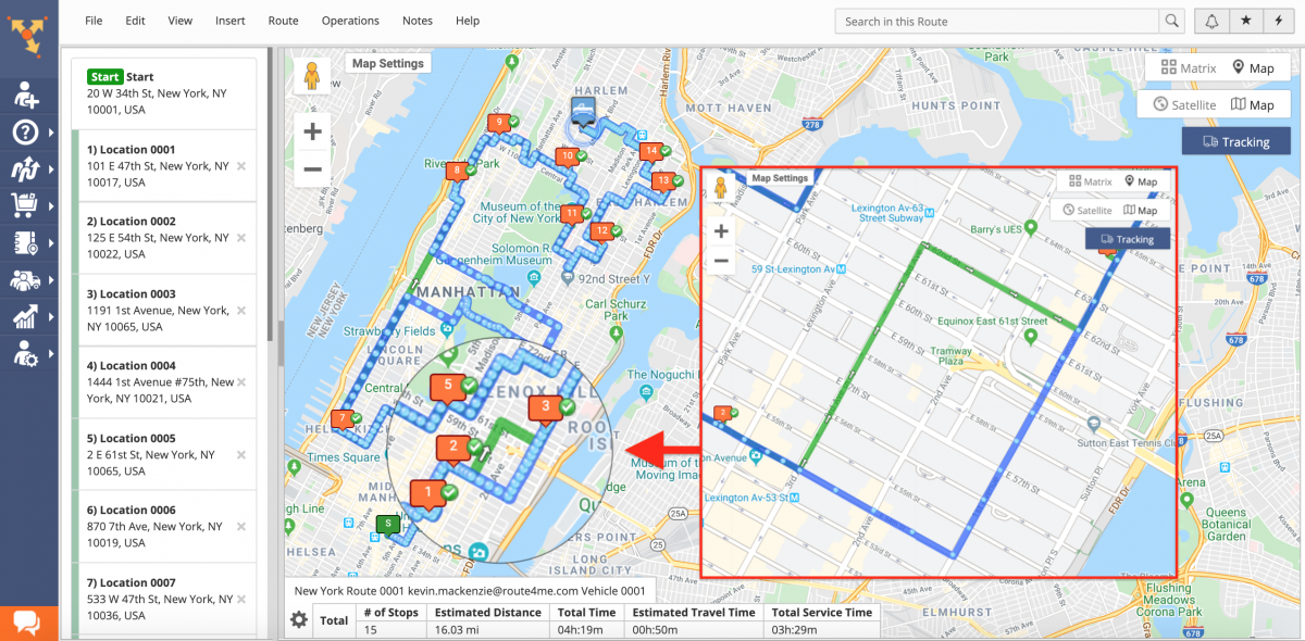 Route Deviation Detection - Detecting Route Deviations Using Route4Me's Team Tracking History on the Interactive Map