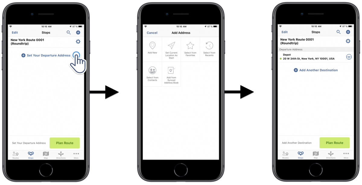iOS Roundtrip Optimization - Optimizing Routes With the Roundtrip Optimization Using Route4Me's iPhone Route Planner