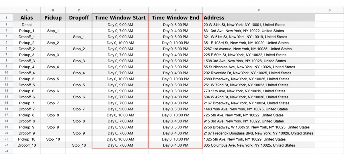 Pickup and Dropoff Route Optimization With Time Windows – How to Plan Routes with Pick-Up and Drop-Off Address Pairs That Have Time Windows Constraints