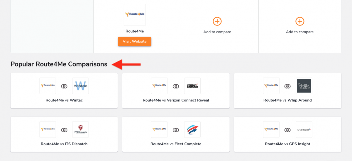 Use Software Advice to compare Route4Me with other route planning software available in the market.