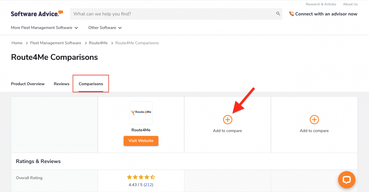 Software Advice allows you to compare Route4Me with other route planning SaaS companies.