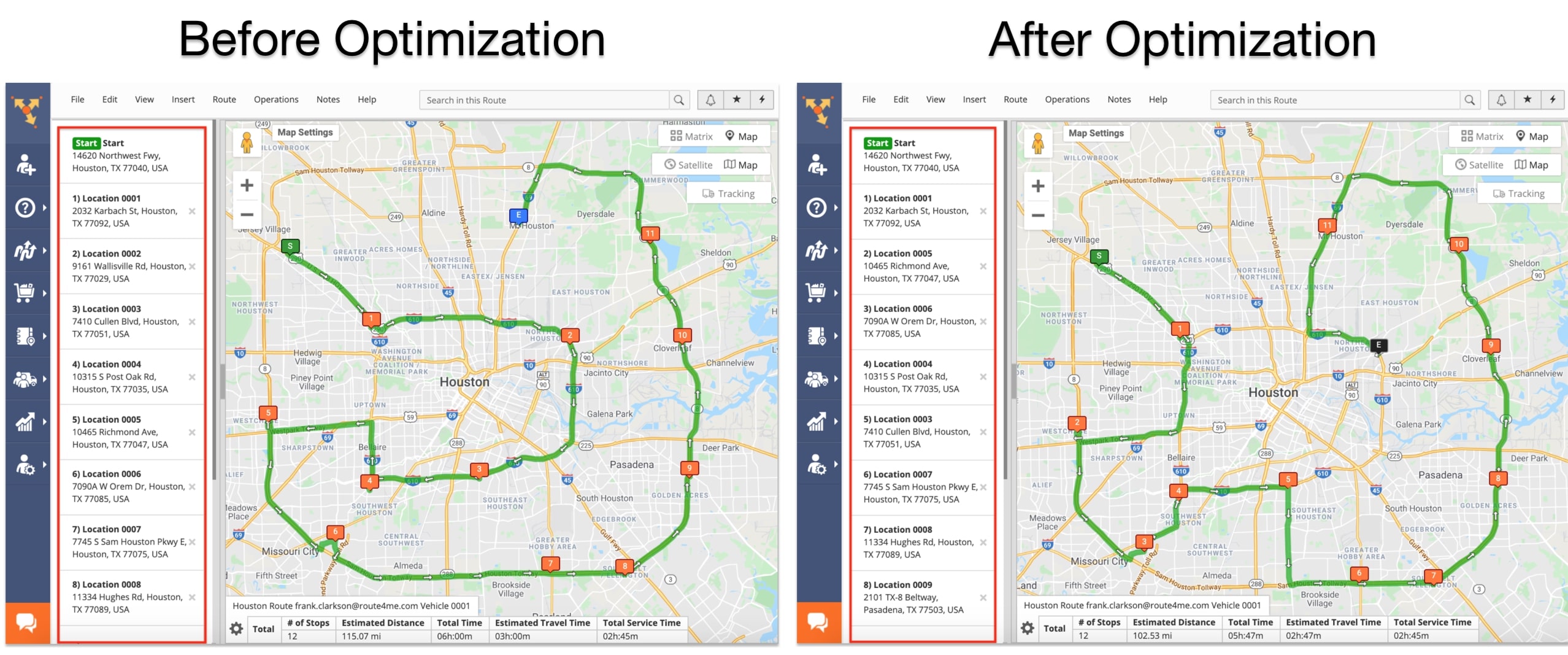 Re-optimizing delivery routes with Route4Me's route optimization software.