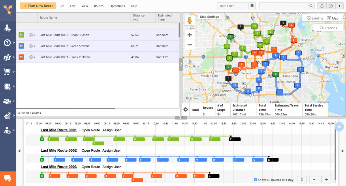 DSD route planning - optimize best sequenced Direct Store Delivery routes for multiple drivers.