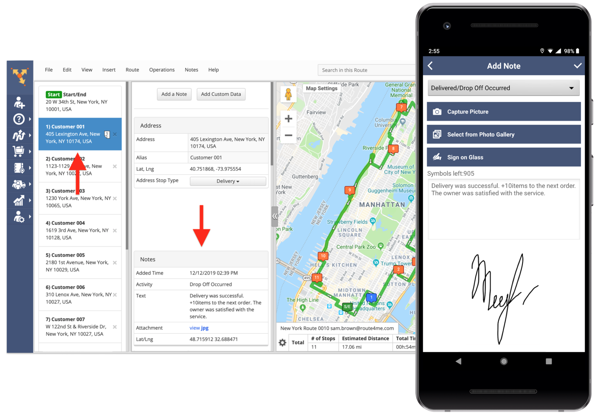 Direct Store Delivery Signature Capture on Android or iOS Devices