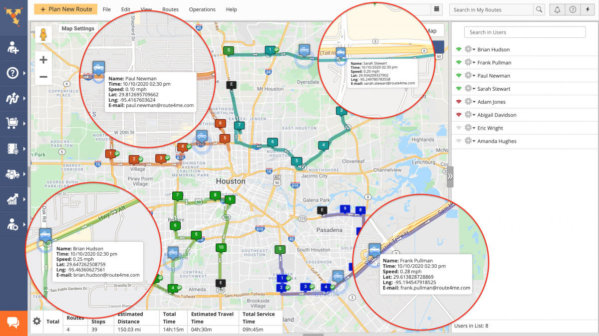 Track your shipments, drivers, and assets on optimized DSD routes to comply with state regulations.