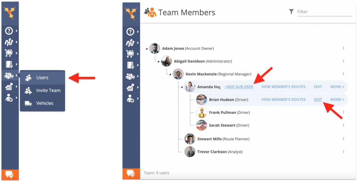 You can add Custom Data configurations to new and existing team members in your Route4Me account.