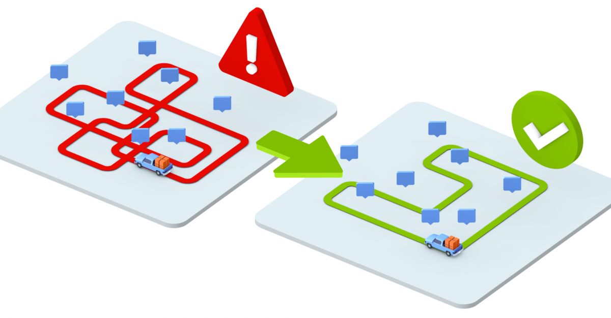 Optimize mapped addresses for optimal visitation sequence and most efficient driving directions.