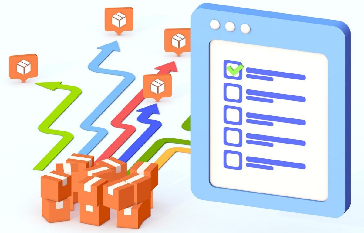 eCommerce order schedules and delivery schedules for efficient order fulfillment and package delivery on route planner