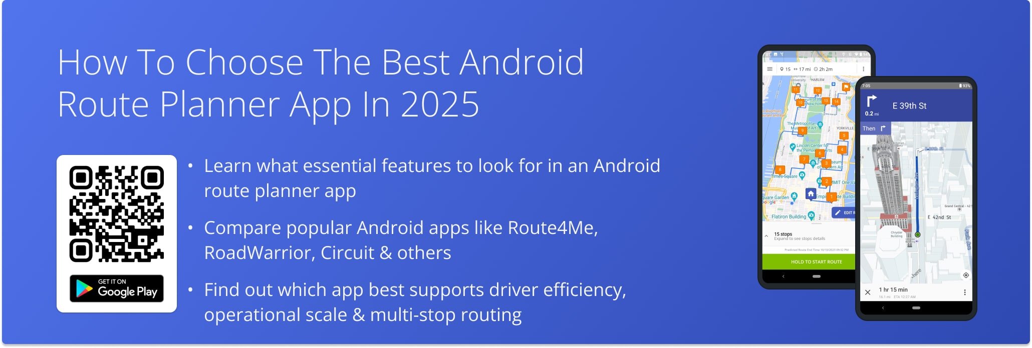 Discover feature-rich Android route planner apps that offer optimized routing, tracking, and proof of delivery to elevate your delivery game in 2025.