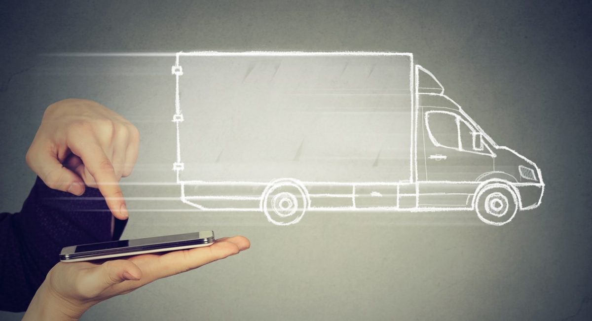 Enabling contactless delivery and curbside delivery with route planner app