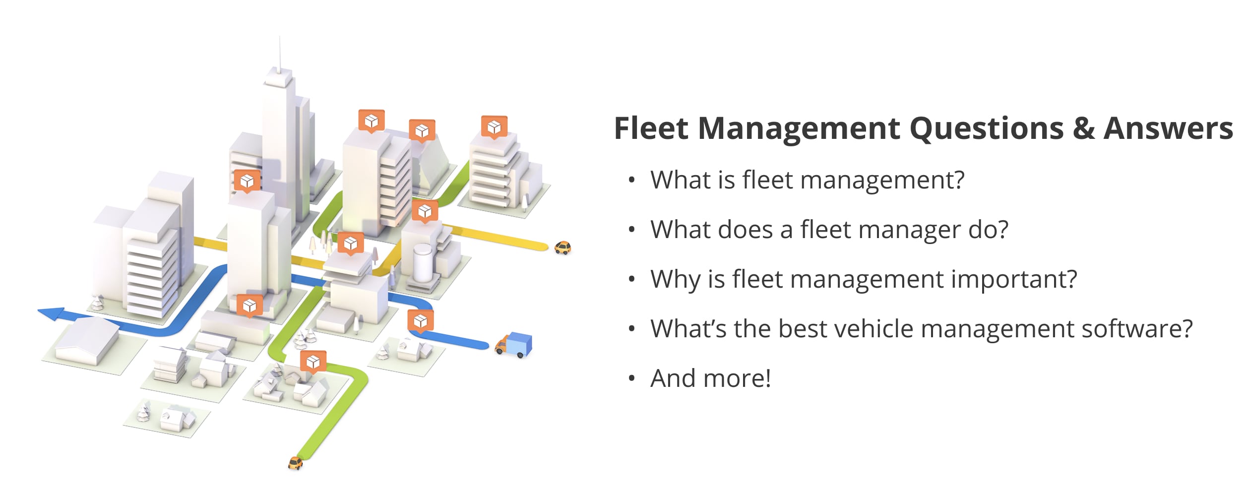 Frequently asked questions about fleet management answered by Route4Me's fleet management experts.
