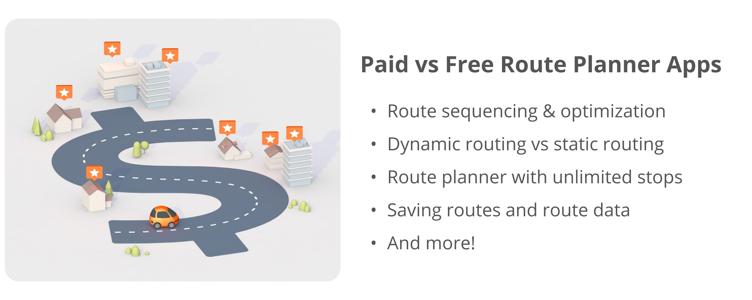 The differences between Route4Me Route Planner app and the best free route planner apps.