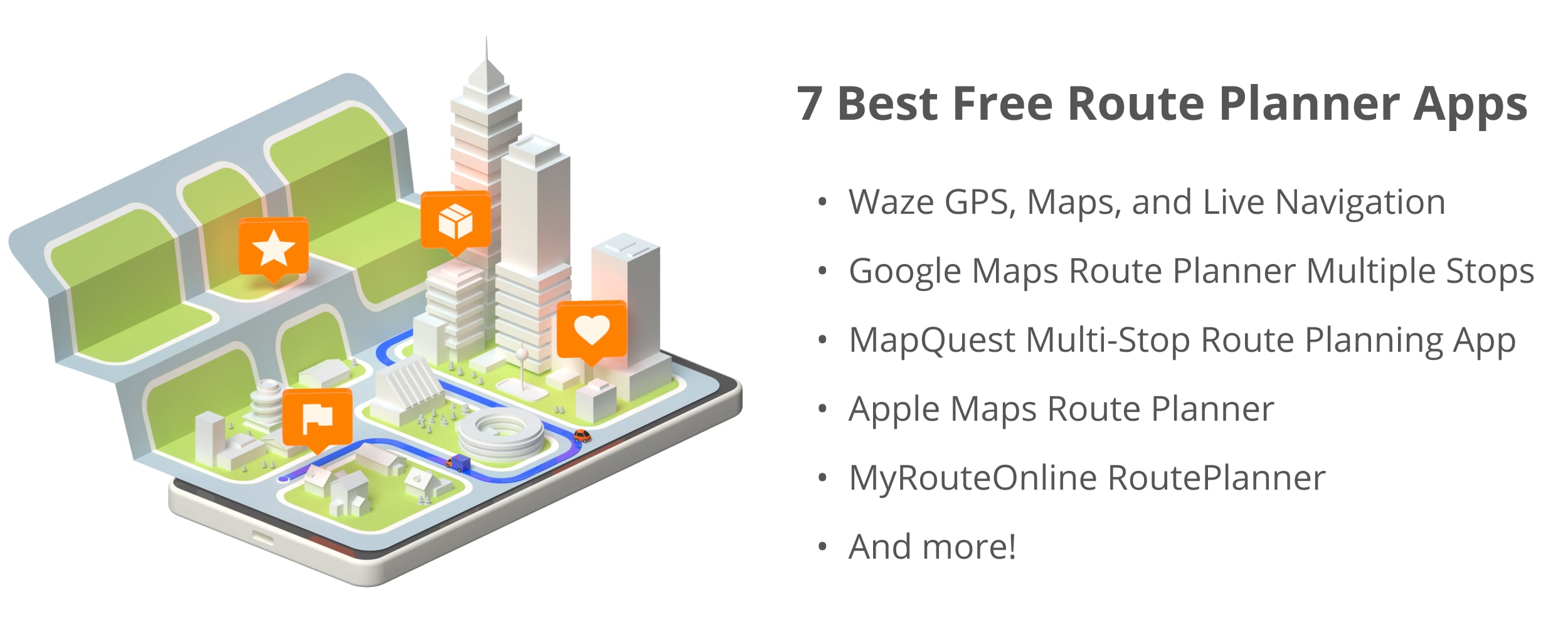 7 best free route planner apps with multiple stops that are suitable for delivery businesses.