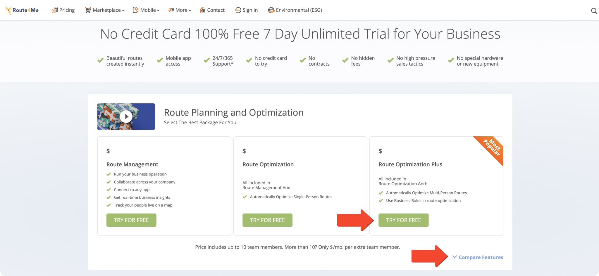 On the Route4Me Pricing page, you can find information about Route4Me's Route Planning and Optimization packages and subscriptions.