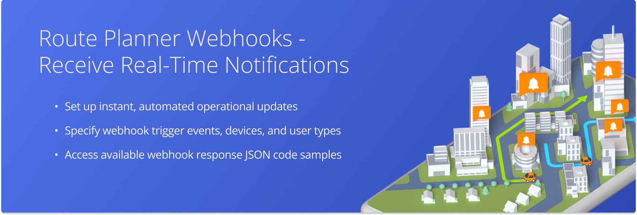 Route4Me route planner webhooks and callbacks, activity feed webhooks settings, callback URL and callback method, etc.