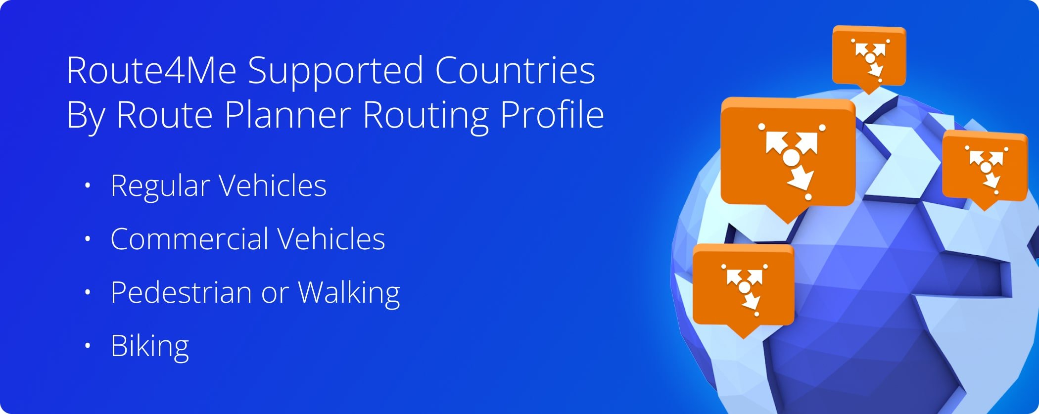Route4Me Supported Countries By Route Planner Routing Profile Type