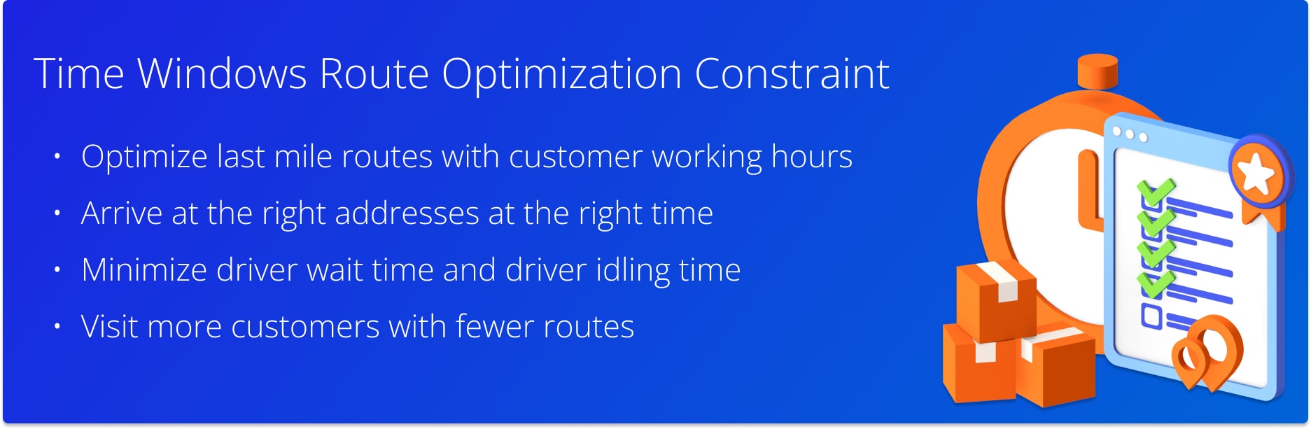 Route4Me Customer Time Windows last mile route optimization constraint.