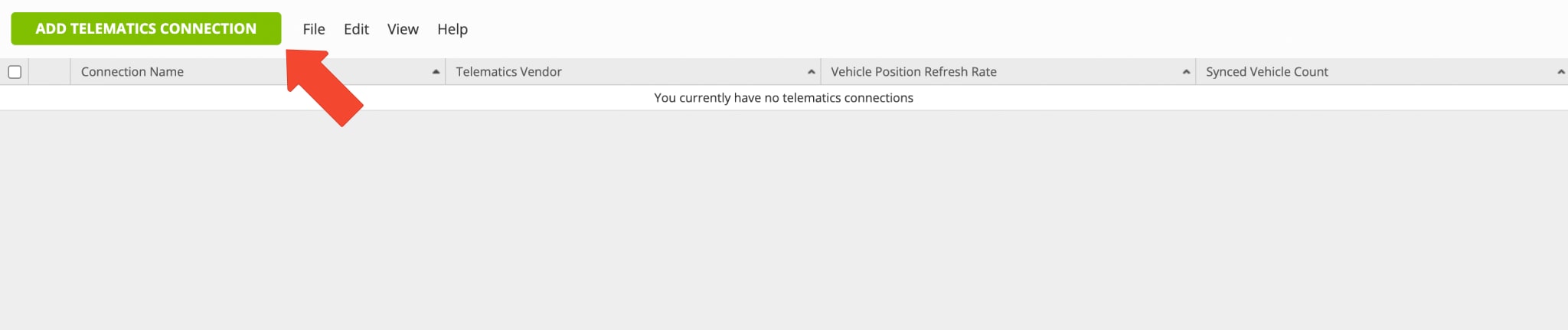 Add telematics connection to import vehicles into Route4Me route optimization and planning software.