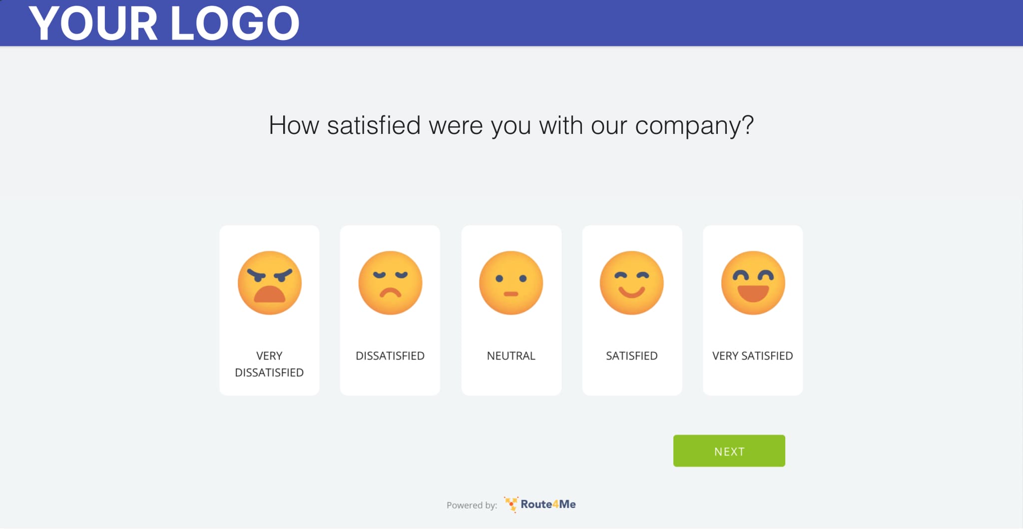 Customers can rate how satisfied they are with the service or delivery experience provided.