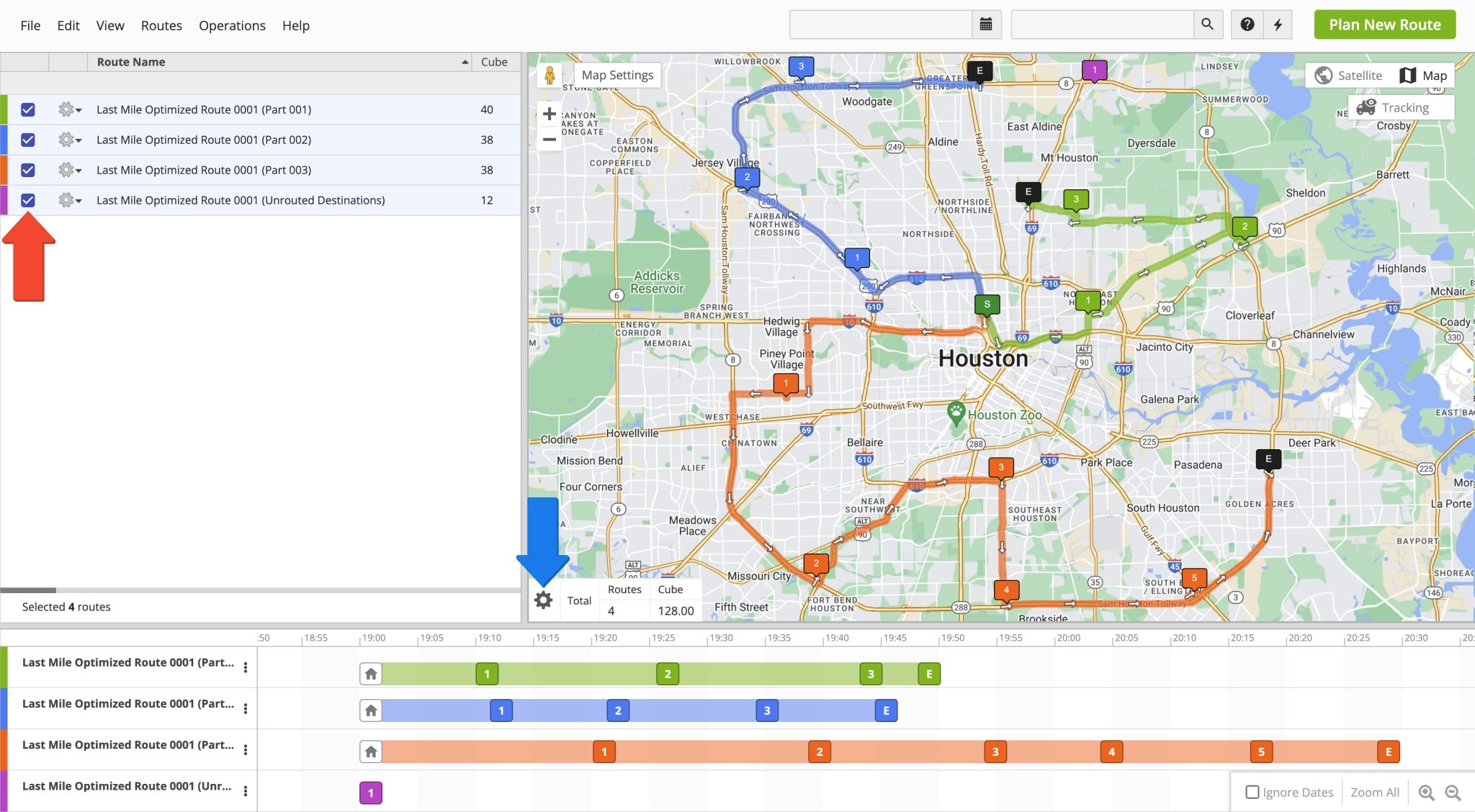 View your planned and distributed Max Cube routes on the interactive Routes Map.