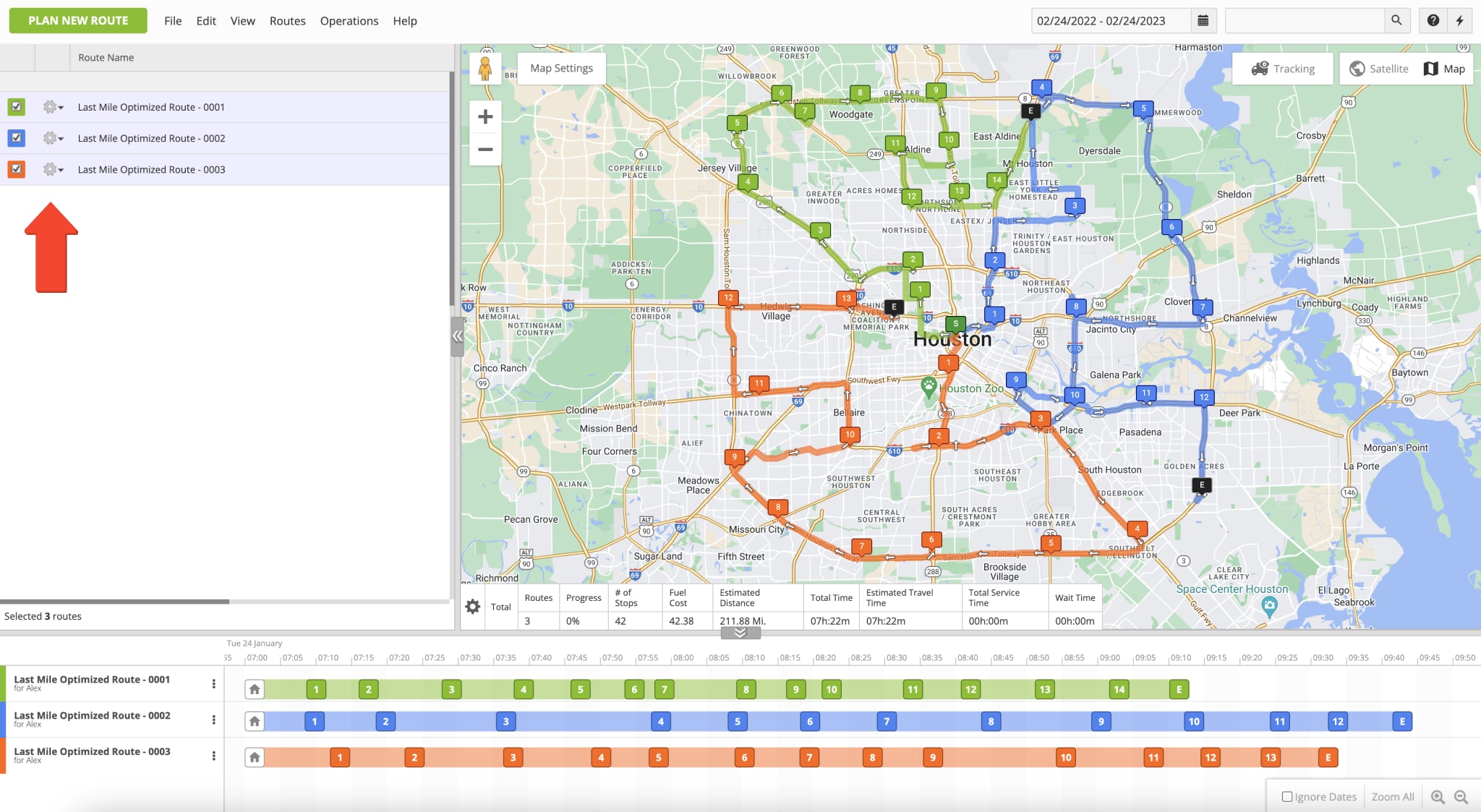 Route4Me optimizes routes with delivery orders based on route optimization constraints and order details.