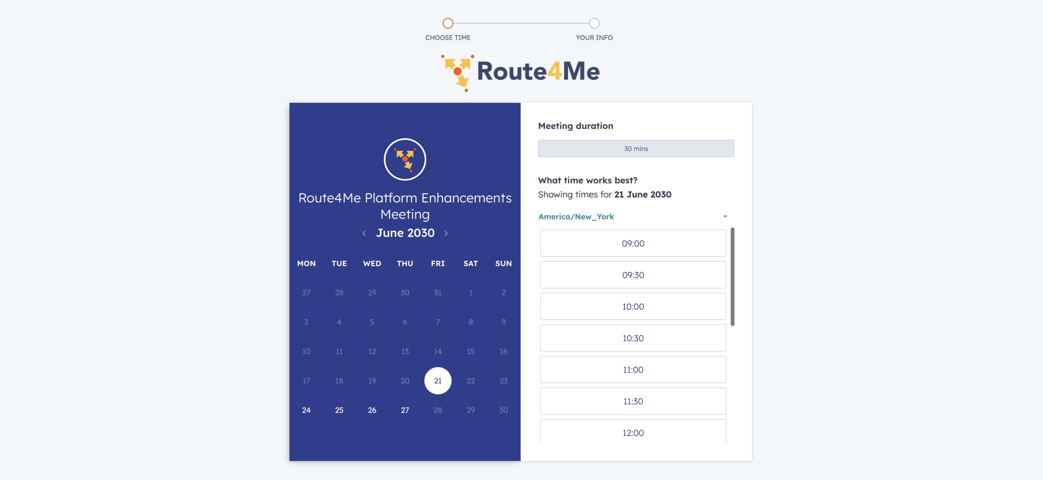 Schedule a meeting with the Route4Me Team to stay up to date with Route4Me’s software functionality enhancements and updates.