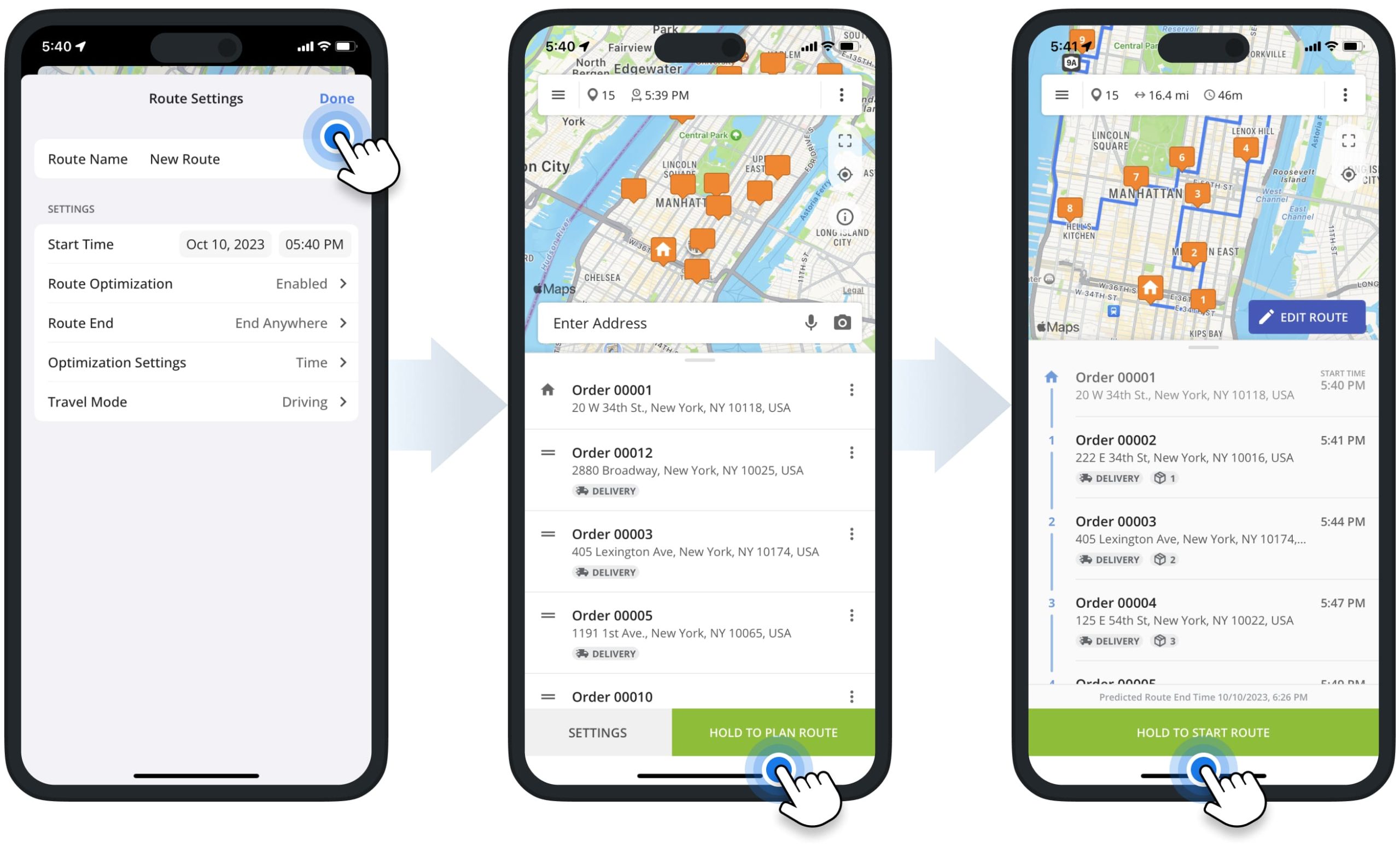 Plan and optimize routes and sequence order addresses using Route4Me's iPhone Multi-Stop Route Planner app.
