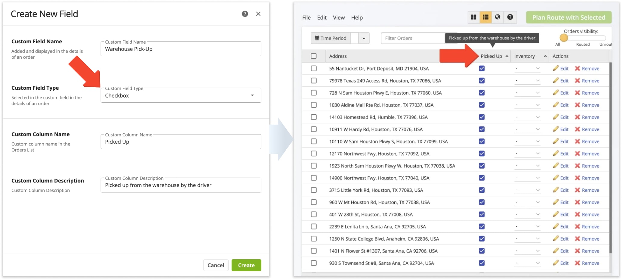 The Checkbox Custom Order Status allows you to select or deselect the respective status for your orders by checking and unchecking the corresponding box.