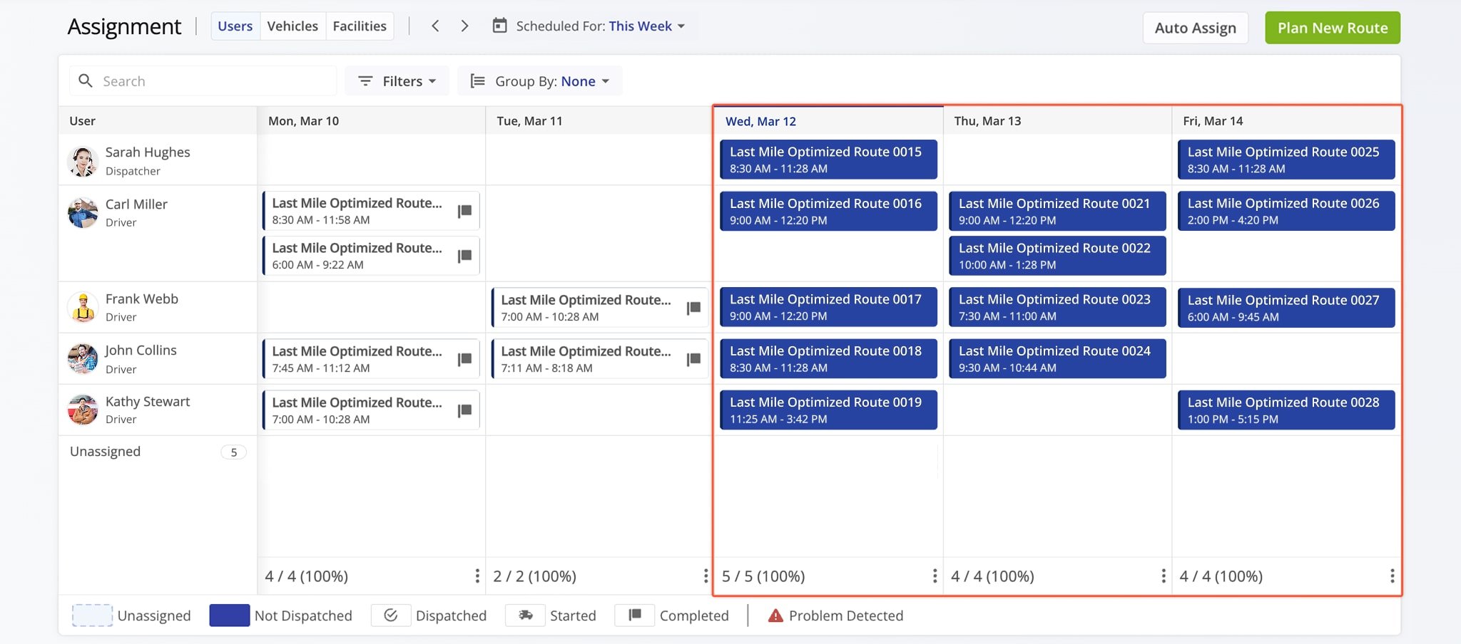 Route4Me will automatically assign Users to routes to optimize workload, minimize downtime, and ensure the correct User is assigned to each route to maximize efficiency.