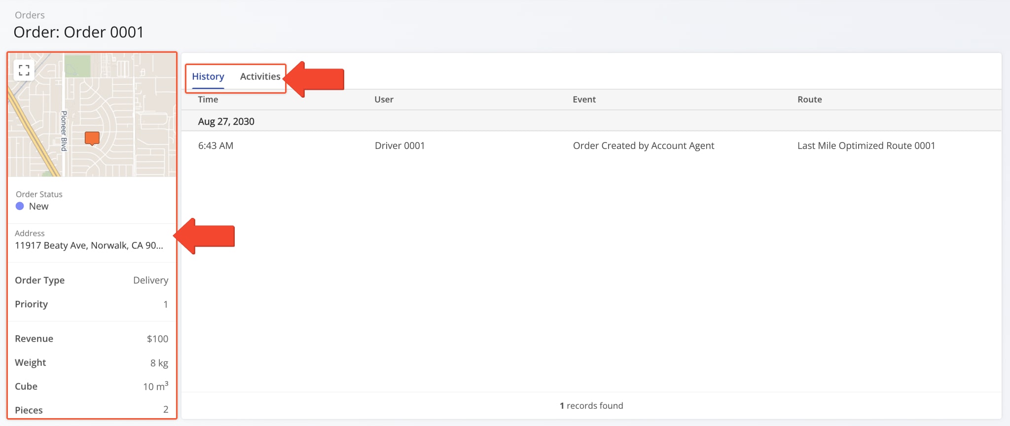 The Snapshot provides a centralized view to review, edit, and organize Order data.