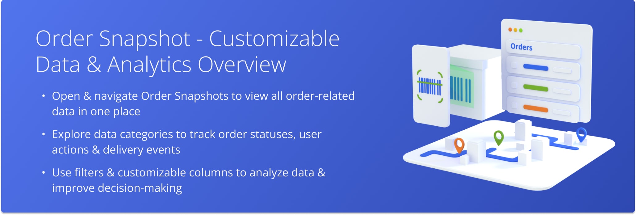 Route4Me’s Order Snapshot gives you a centralized view of order data to simplify planning, routing, and service management.