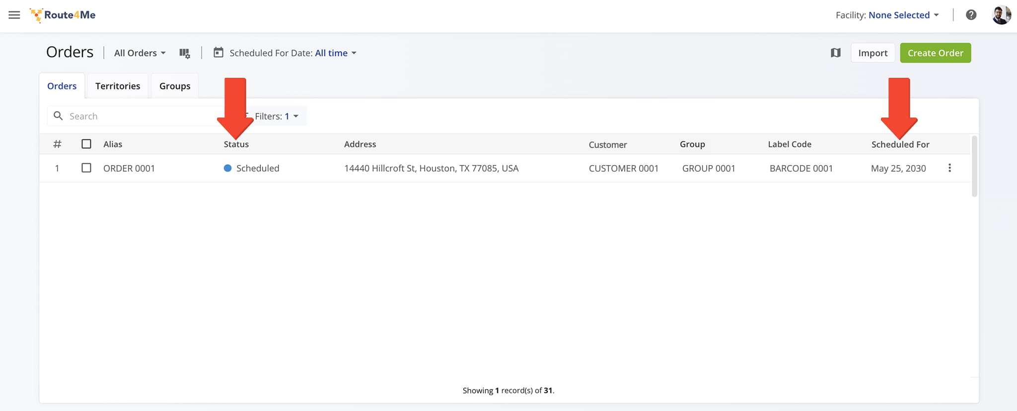 Once you create the order, it automatically becomes available in your Orders List with the