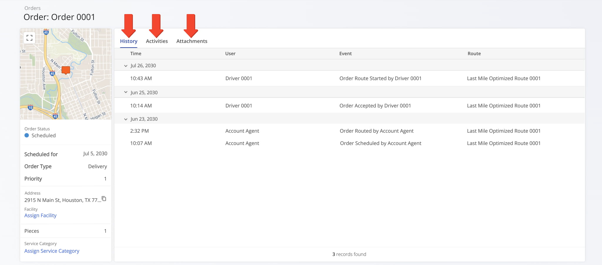 The Order Snapshot categorizes data by tab, so its easy to find the information you are looking for.