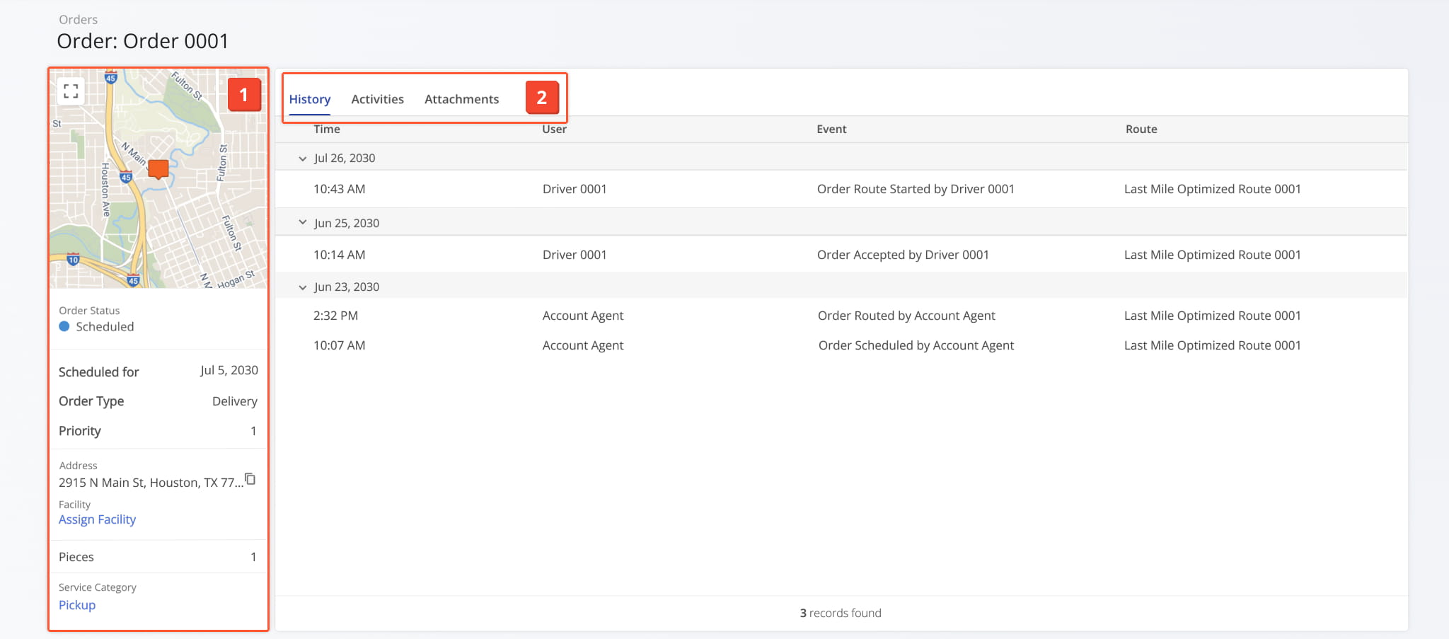 The Snapshot provides a centralized view to review, edit, and organize Order data.