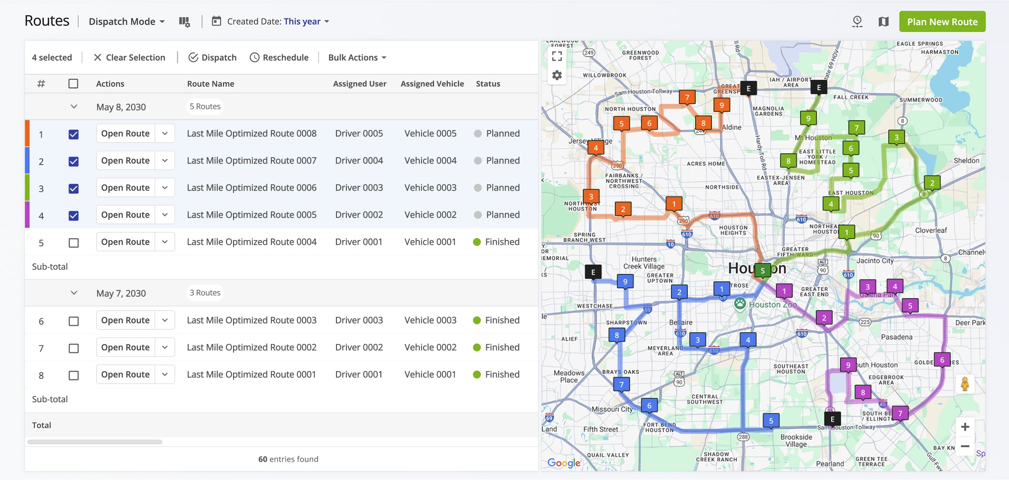 Routing List