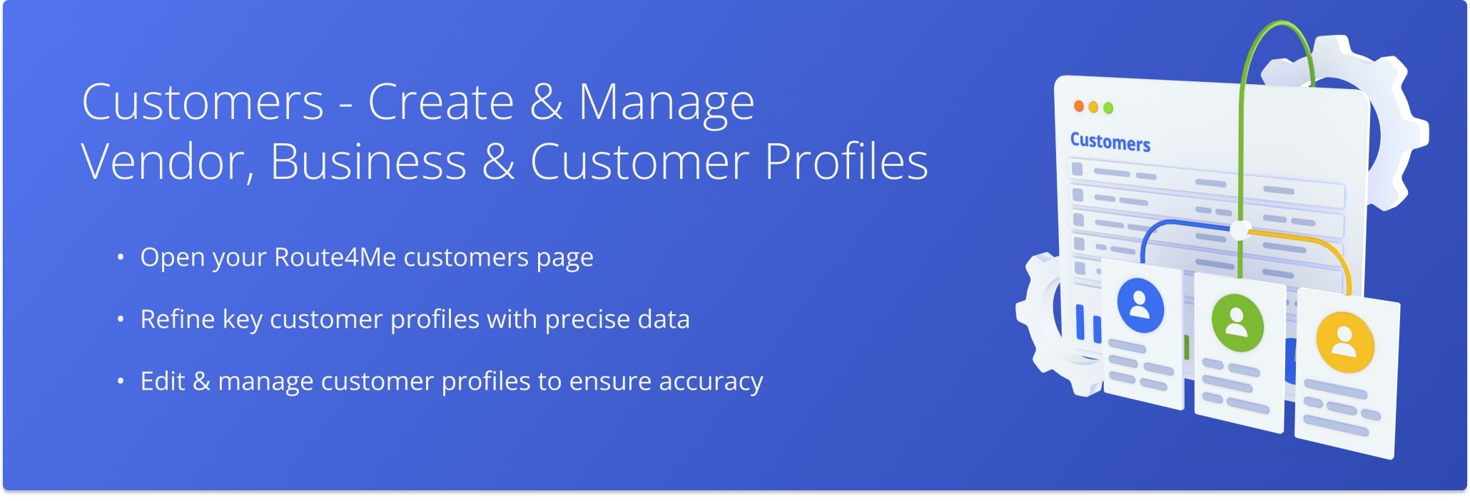 Route4Me's Customers feature for organizing and managing customer data helps your business streamline operations and improve interactions.